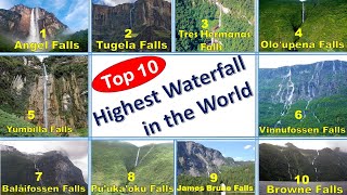 Top 10 Waterfalls In The World Highest Waterfalls In The World Highest Waterfalls