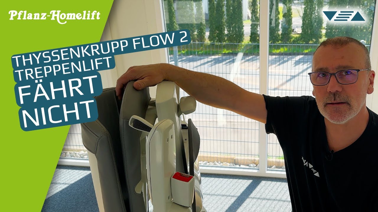 THYSSENKRUPP Treppenlift Flow 2 ▽△ fährt plötzlich nicht mehr