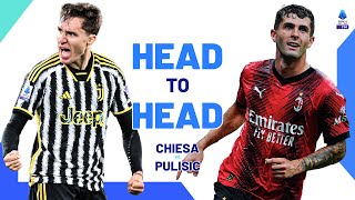 A battle of wingers | Head to Head | Chiesa vs Pulisic | Serie A 2023/24 by Serie A 10,506 views 2 days ago 2 minutes, 29 seconds