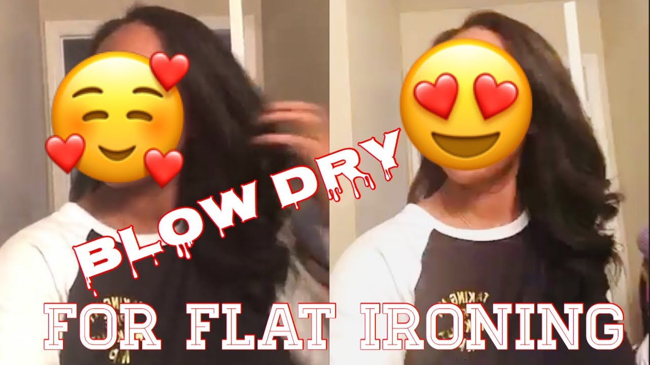 How to Blow Dry Thick Kinky Natural Hair for Straightening Revlon
