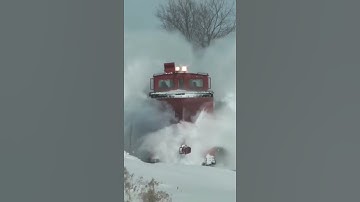 Insane Snowplow Train 🚂🚃 #Shorts