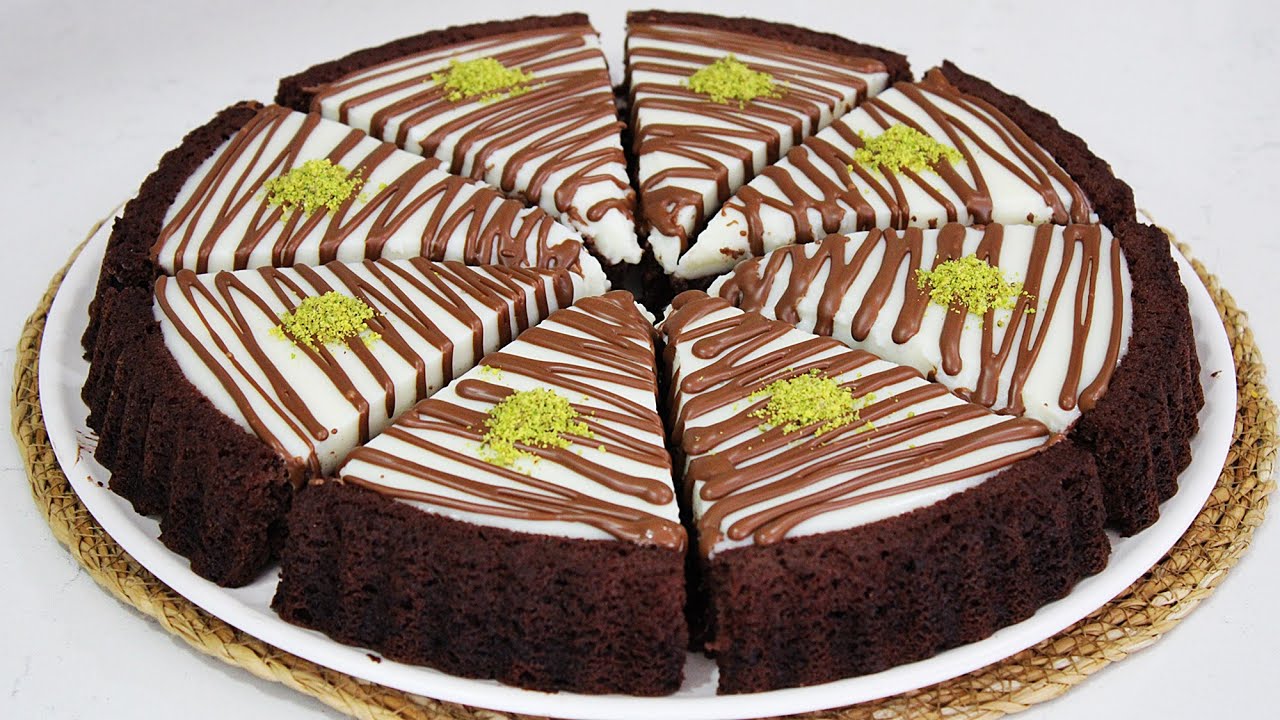 Tart Kalıbında Muhallebili Kek 🍫 Yumuşacık ve Pratik