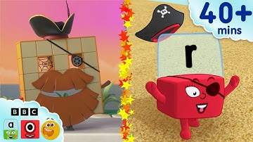 Ahoy Mateys! - Talk Like a Pirate Day! 🏴‍☠️ | Learn to Read & Count | @Blocks-Universe