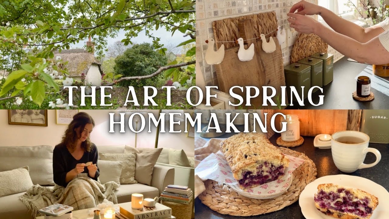 DIY Cottage Spring Decor: Sewing Duck Garland, Slow Living in the English Countryside Vlog