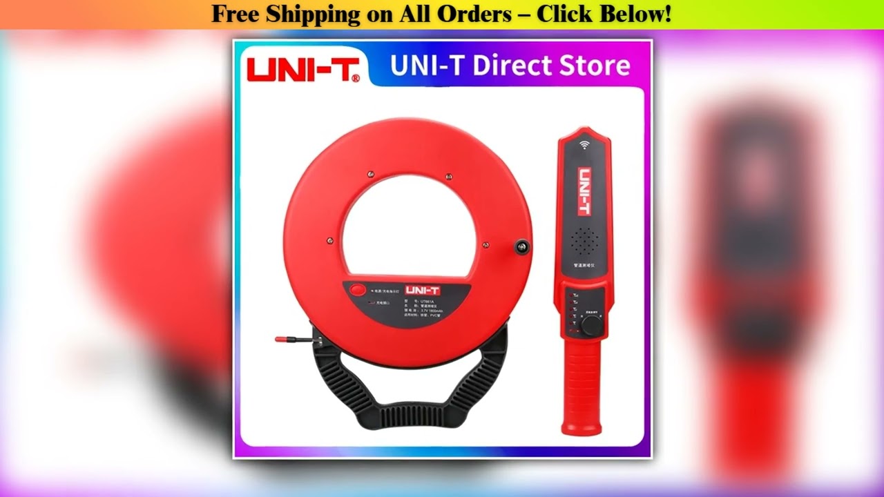 Get UNI-T Wall Iron Pipe Blockage Detector UT661A UT661B Diagnostic-tool Scanner Pipeline Blocking•