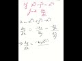 If u=x^2/3+y^2/3 -a^2/3 find dy/dx