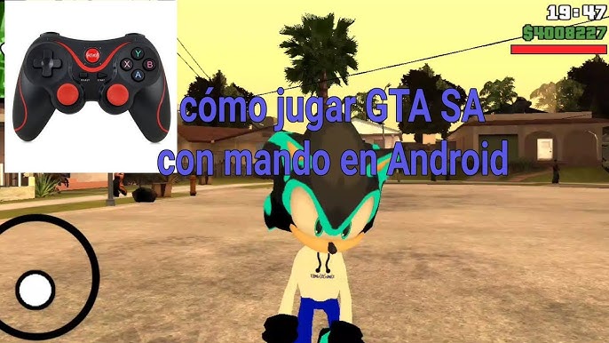 COMO JOGAR GTA SAN ANDREAS SA ANDROID COM JOYSCTICK CONTROLE GAMEPAD  BLUETOOTH 