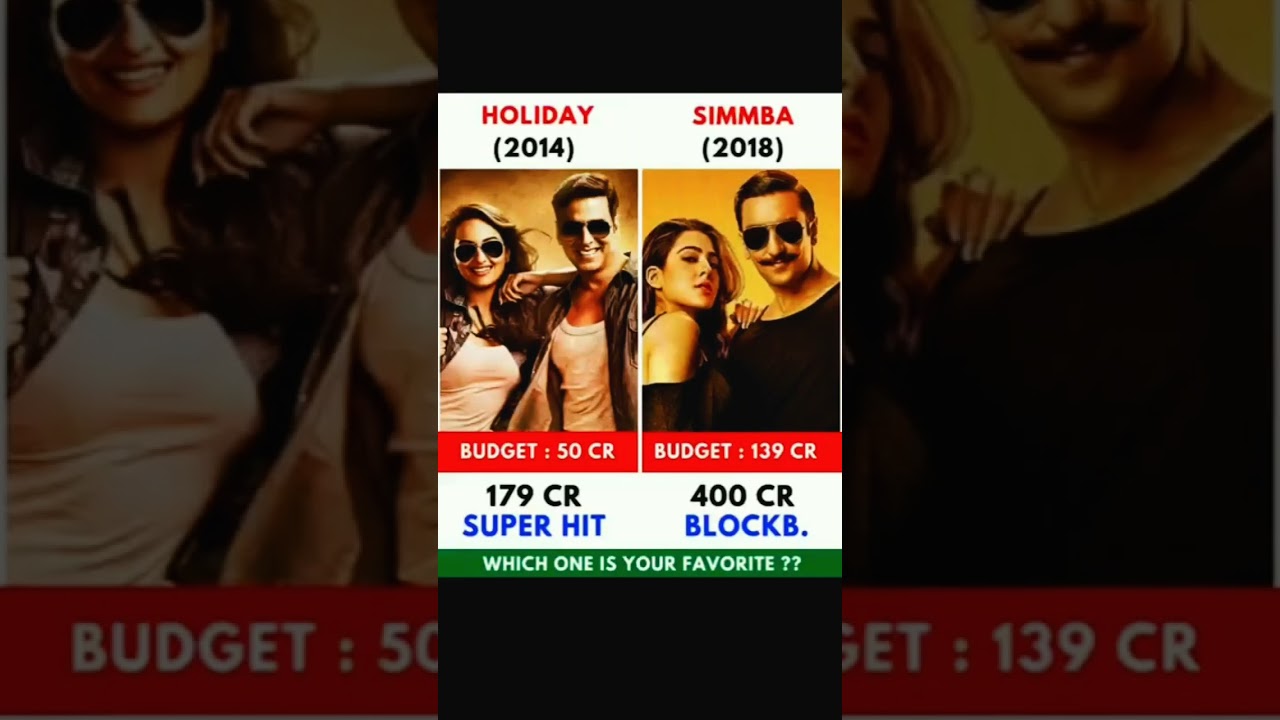 Holiday vs Simmba Movie Comparison 