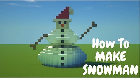 How To Make A Snowman Statue. (Minecraft Tutorial)