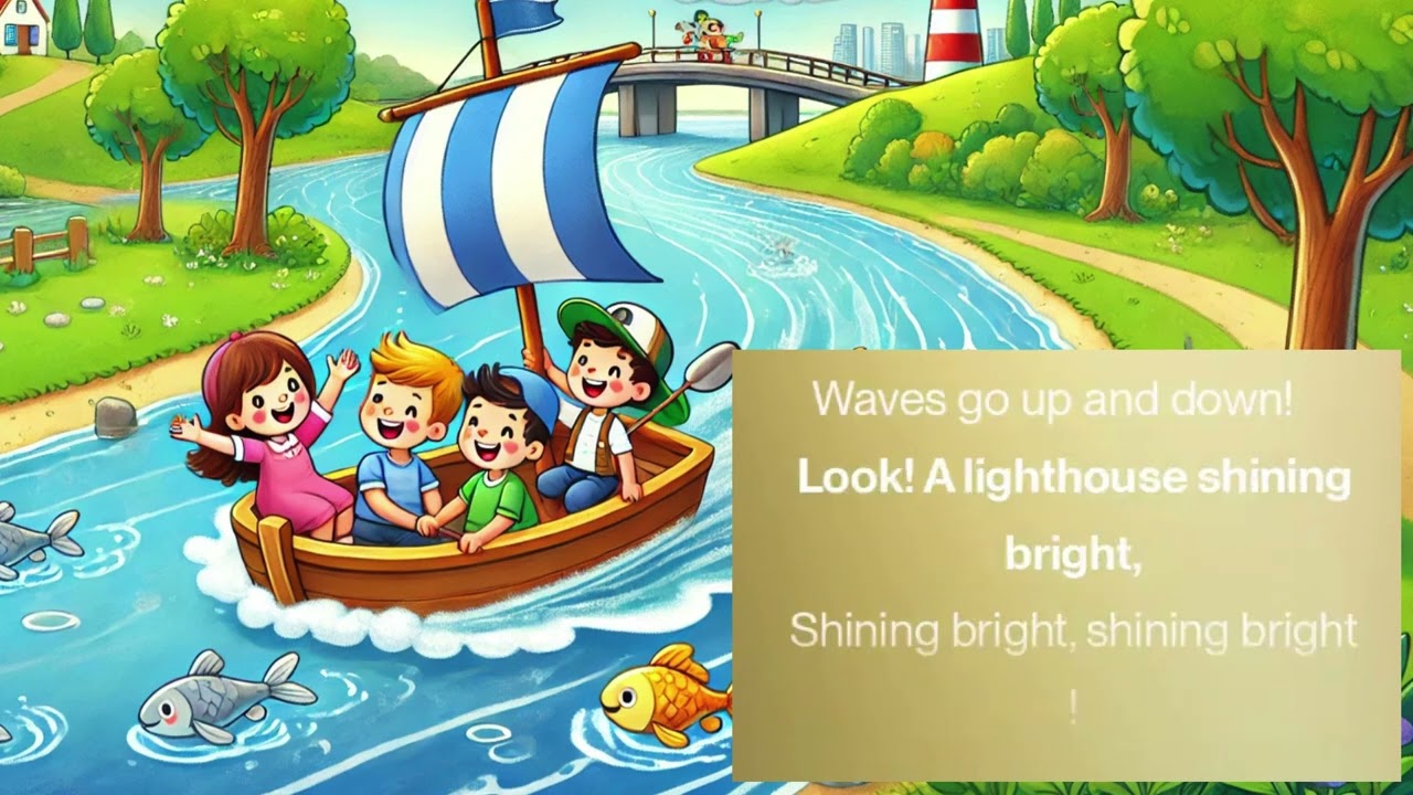 Sailing Adventure Song for Kids 🚣‍♂️ | Preschool Boat Song | Fun Kids Song