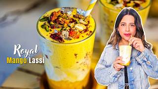 🥭 Restaurant-Style Royal Mango Lassi | Shahi Mango Lassi Recipe | Easy Summer Drink Recipe