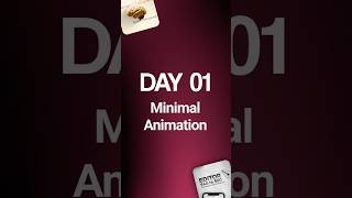 Day 1 minimal animation #reels #motiongraphics #editing #alightmotion