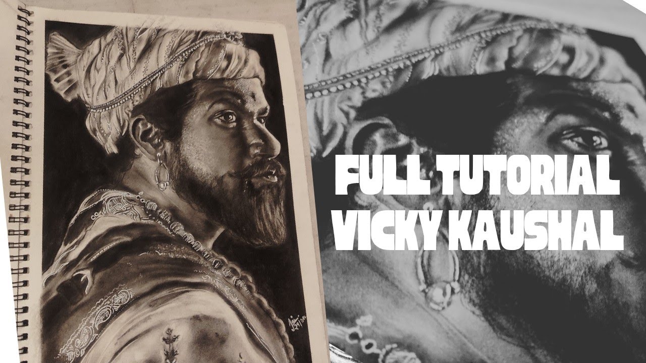“Vicky Kaushal Chhaava Realistic Sketch | Pencil Drawing” ⚡🔥 
