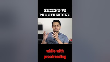 Editing vs Proofreading #shorts