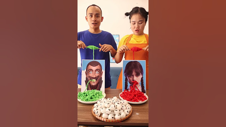 Skibiditoilet VS Wednesday Noodles Eating Challenge, So Magical! -Thử Thách Cuộn Len Nhanh