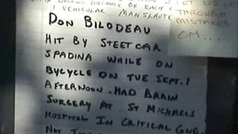 DEATH ON BLOOR - Memorial/Protest Ride  For Dary A...