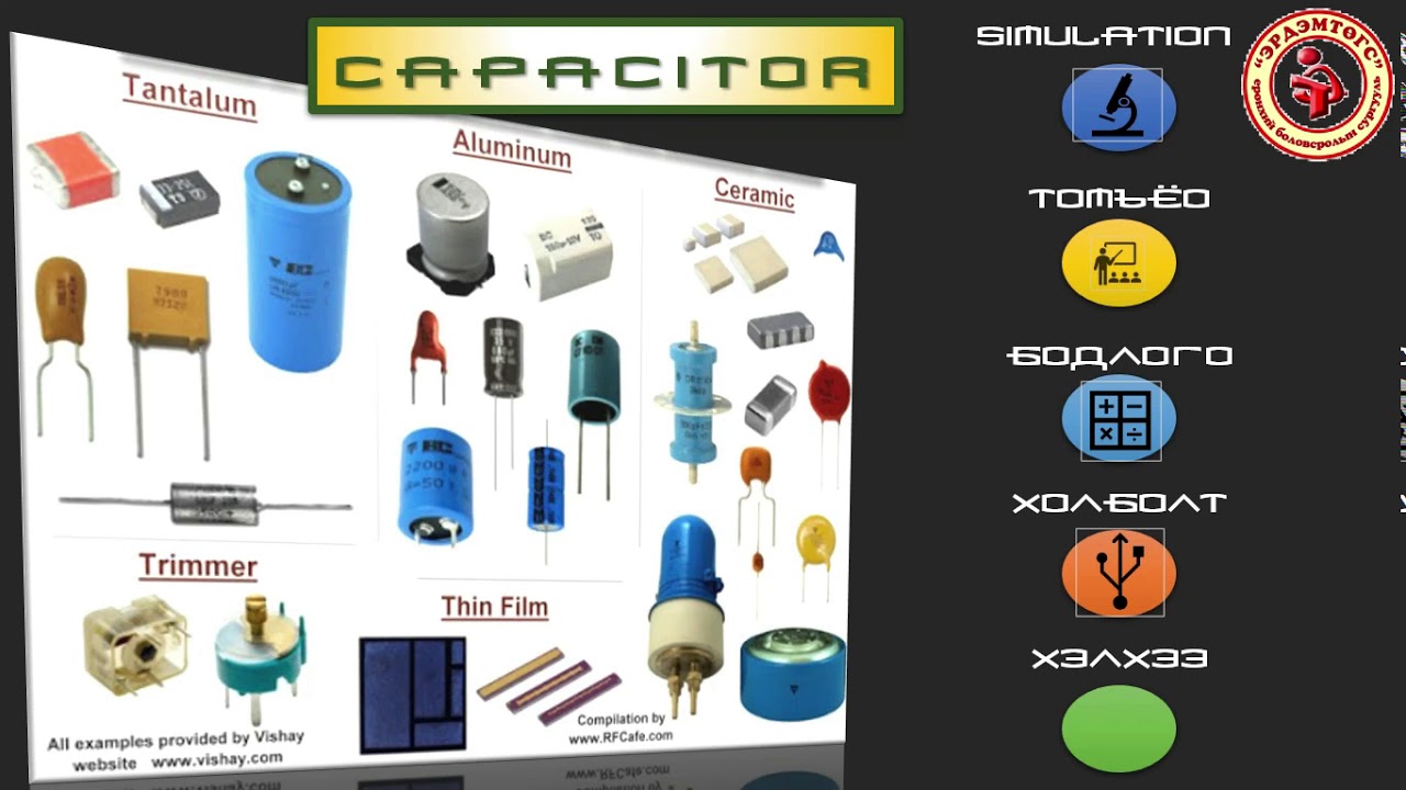 ЭРДЭМТӨГС СУРГУУЛЬ- ФИЗИК ХИЧЭЭЛ -10-р анги КОНДЕНСАТОР /capacitor/