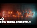 Procedural Text/Logo Intro Animation|Blender(evee)