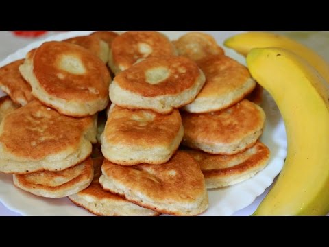 Видео рецепт Банановые оладьи на ряженке