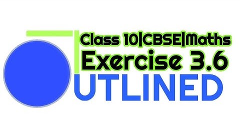 Chapter 3|Pair Of Linear Equations In Two Variables|Exercise 3.6