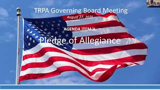 TRPA Governing Board - August 27, 2025