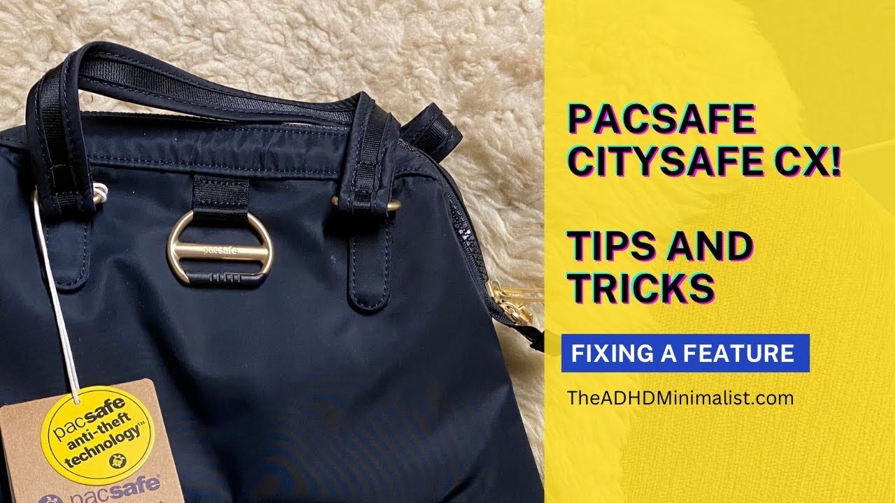 Pacsafe Citysafe bag review! YouTube