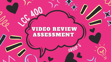 LCC 400 ENGLISH FOR INFORMATIVE SPEECHES ( Video Review Assessment)