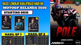 Hasil Kualifikasi Motogp Hari ini~Hasil Kualifikasi Gp Belanda 2026~Starting Grid & Jadwal Race 