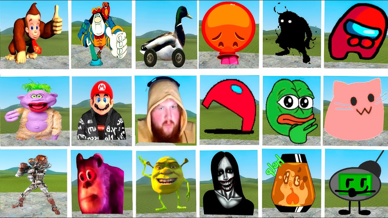 XMAN NEXTBOTS PACK & MEME PACK Chase me in Garry's Mod \ Gmod