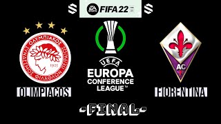 FIFA 22 - Olympiacos vs Fiorentina | UEFA Conference League final Español Latino Gameplay PS4