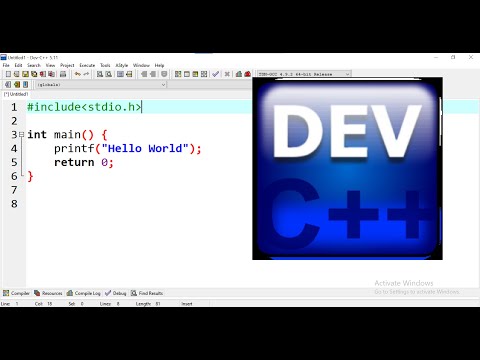 Lập trình C căn bản - Hướng dẫn cài công cụ Dev-C++ cho người mới bắt đầu | hello world in c