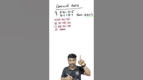 CA Foundation Math Trick | Continued Ratio Shortcut Part 1 | #MathStats&LogicalReasoning