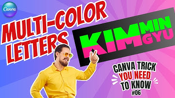 Canva Text Effect | Create Multicolor Text Layers in Canva Typography Design