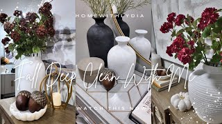Cozy Fall Deep Clean and Organize With me 2025 & Cozy Neutral Fall Decorating Ideas
