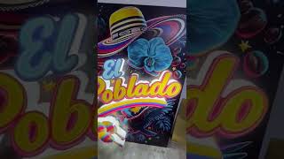 Letrero El Poblado con letras corpóreas iluminadas de 10 cm de espesor #letrerosluminosos #letras3D