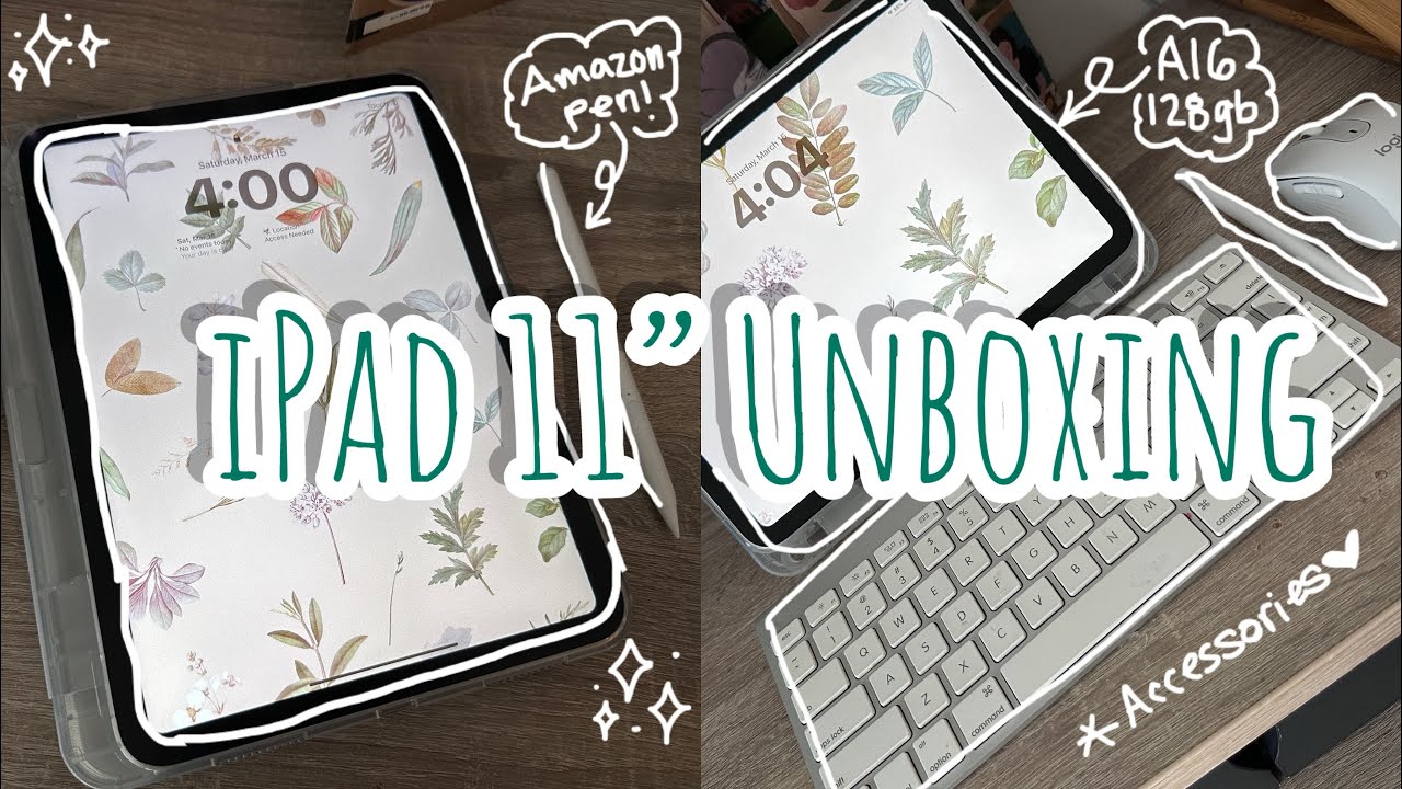 2025 New! ✨iPad A16 chip,128gb *s i l v e r*| Accessories & Set Up