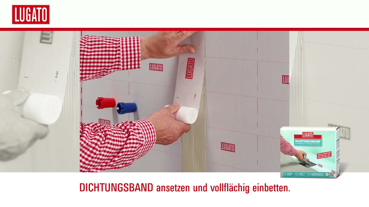 Designbel ge richtig abdichten und sicher im system verlegen lugato