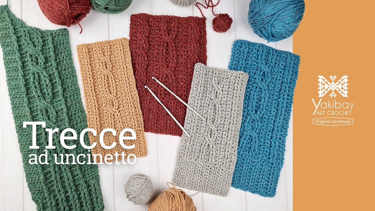 Trecce ad uncinetto, ma non le solite trecce. How to Crochet Cables.