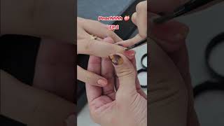 how to: peach nail🍑#nails #shiningnails #nailart #naildesign #peach #cutenails #nailtech #nailinspo