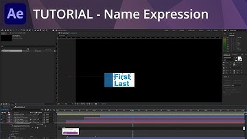 After Effects Tutorial - Name Expression