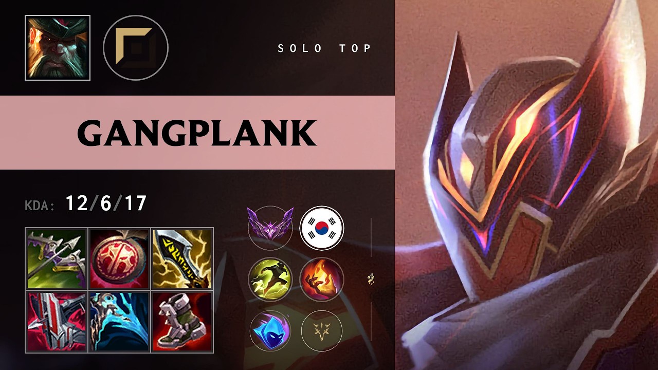 Gangplank Top vs Olaf - KR Master Patch 26.21 - YouTube