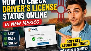 How to check driver's license status online in New Mexico