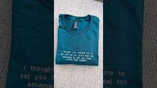 Pt 124- embroidering the dumb sh*t men say to my friends on tshirts for them #embroidery