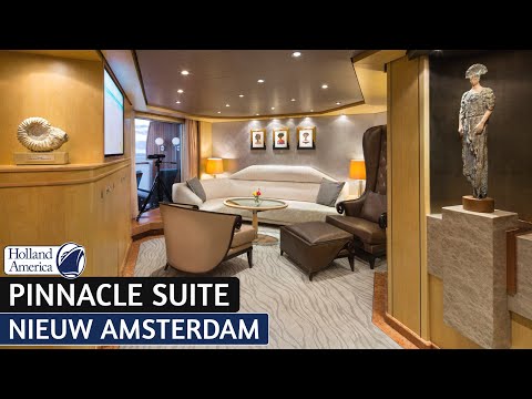 Nieuw Amsterdam Pinnacle Suite walkthrough tour