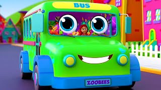 Wheels On The Bus, Fun Ride with Zoobees and Rhyme for Kids