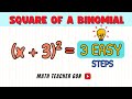 Squaring Binomials Quiz