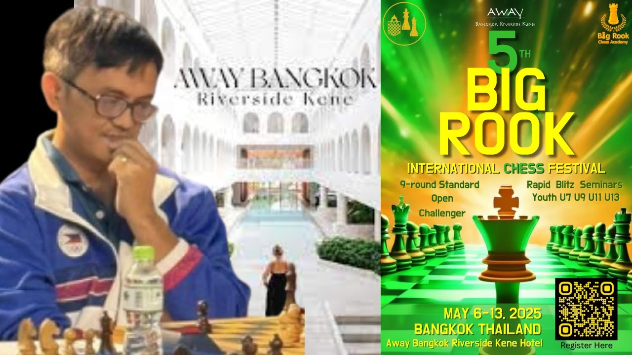 เมื่อผมดันเจอ GM ทีมชาติ ฟิลลิปปินส์ รอบแรก!! ในงาน 5th Big Rook ...