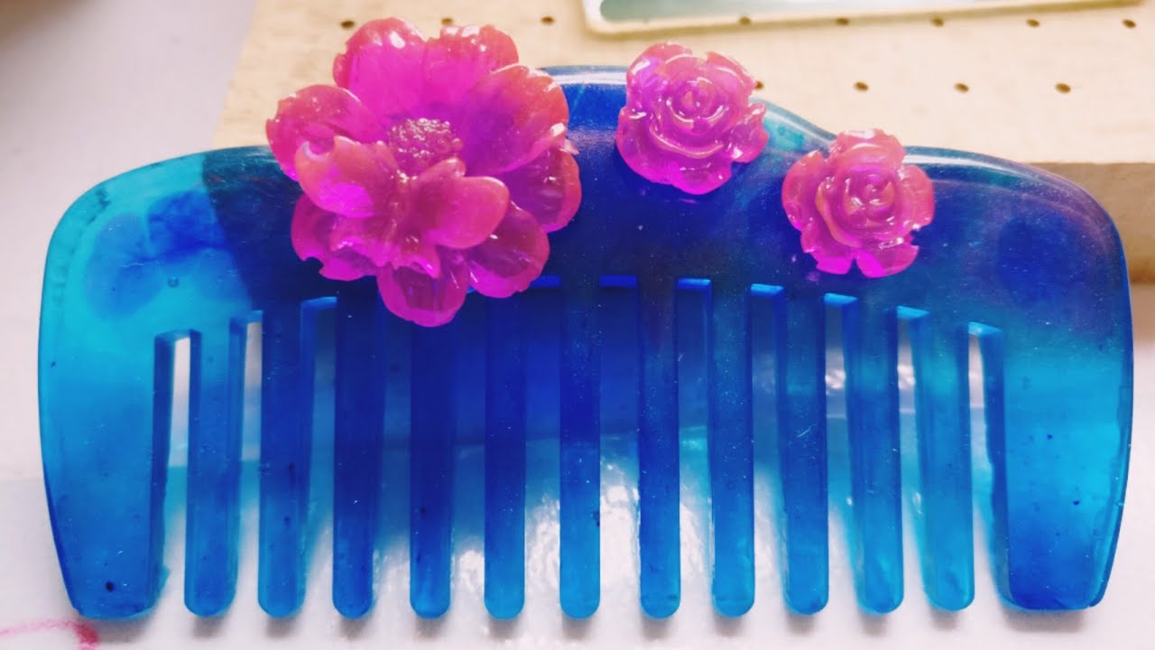 DIY Tutorial Chinese Hair Accessories Blue Ocean Hair Comb YouTube