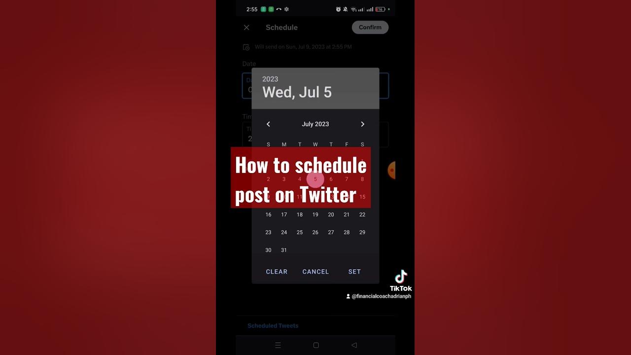 How to schedule post on Twitter shorts how YouTube