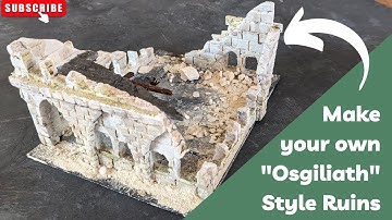 How to Make Your Own Detailed Osgiliath Ruins | Cheap & Easy | MESBG Scenery Terrain Building
